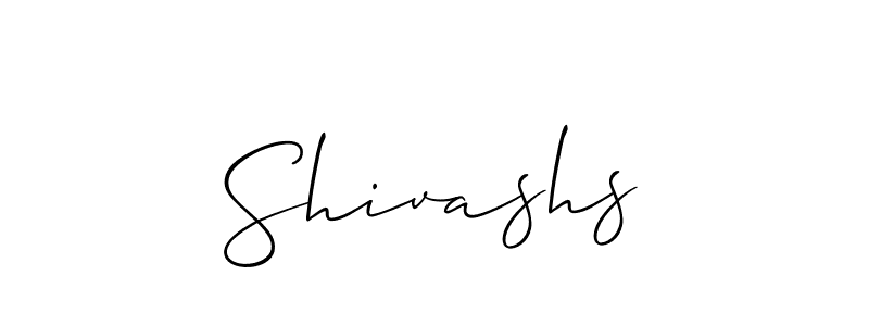 Also we have Shivashs name is the best signature style. Create professional handwritten signature collection using Allison_Script autograph style. Shivashs signature style 2 images and pictures png