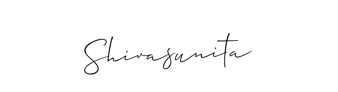 Shivasunita stylish signature style. Best Handwritten Sign (Allison_Script) for my name. Handwritten Signature Collection Ideas for my name Shivasunita. Shivasunita signature style 2 images and pictures png