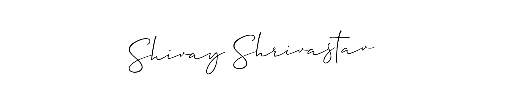 You should practise on your own different ways (Allison_Script) to write your name (Shivay Shrivastav) in signature. don't let someone else do it for you. Shivay Shrivastav signature style 2 images and pictures png