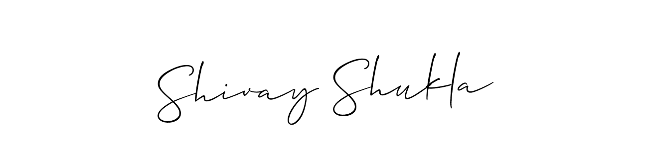 Make a short Shivay Shukla signature style. Manage your documents anywhere anytime using Allison_Script. Create and add eSignatures, submit forms, share and send files easily. Shivay Shukla signature style 2 images and pictures png