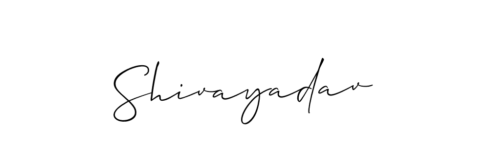 Allison_Script is a professional signature style that is perfect for those who want to add a touch of class to their signature. It is also a great choice for those who want to make their signature more unique. Get Shivayadav name to fancy signature for free. Shivayadav signature style 2 images and pictures png