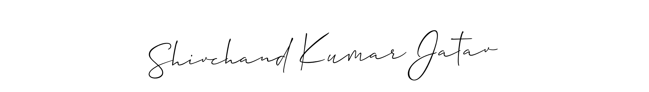 Use a signature maker to create a handwritten signature online. With this signature software, you can design (Allison_Script) your own signature for name Shivchand Kumar Jatav. Shivchand Kumar Jatav signature style 2 images and pictures png