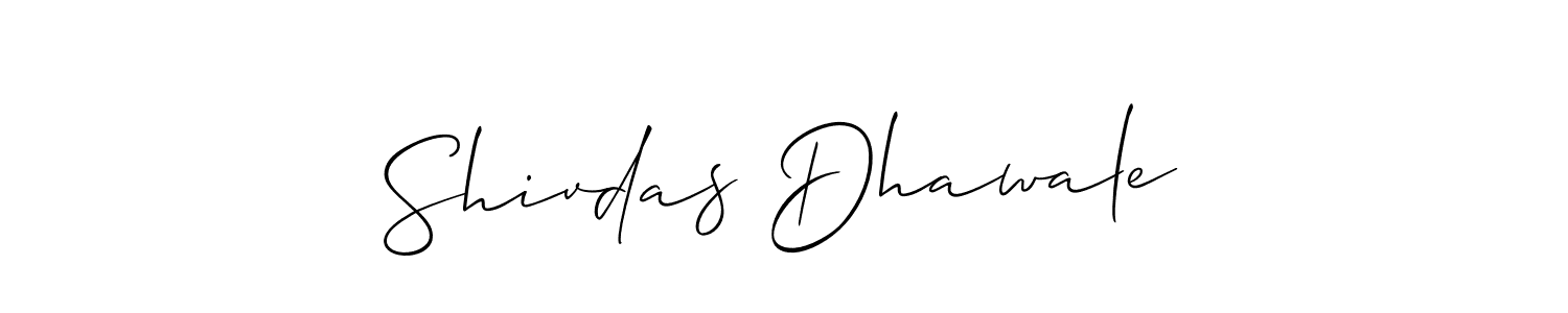 How to Draw Shivdas Dhawale signature style? Allison_Script is a latest design signature styles for name Shivdas Dhawale. Shivdas Dhawale signature style 2 images and pictures png