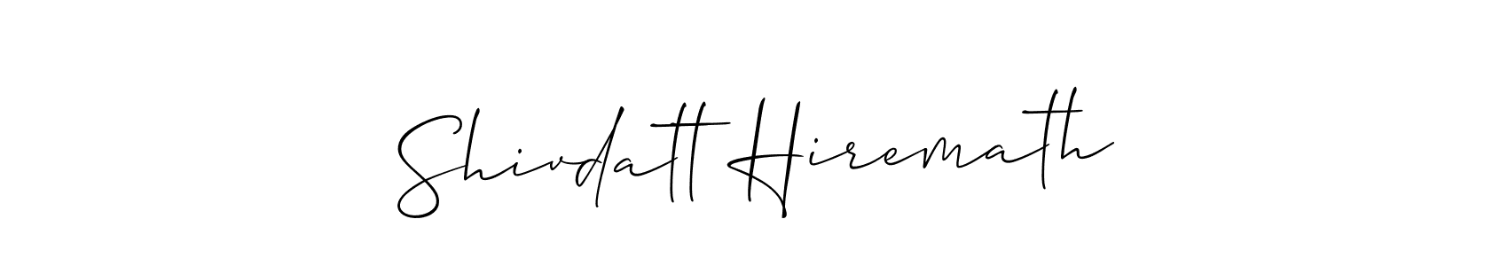 This is the best signature style for the Shivdatt Hiremath name. Also you like these signature font (Allison_Script). Mix name signature. Shivdatt Hiremath signature style 2 images and pictures png