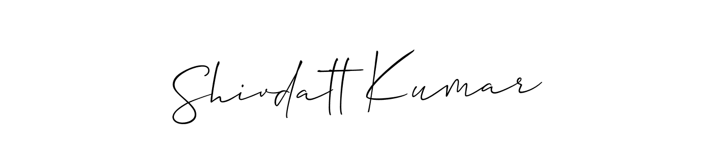 if you are searching for the best signature style for your name Shivdatt Kumar. so please give up your signature search. here we have designed multiple signature styles  using Allison_Script. Shivdatt Kumar signature style 2 images and pictures png