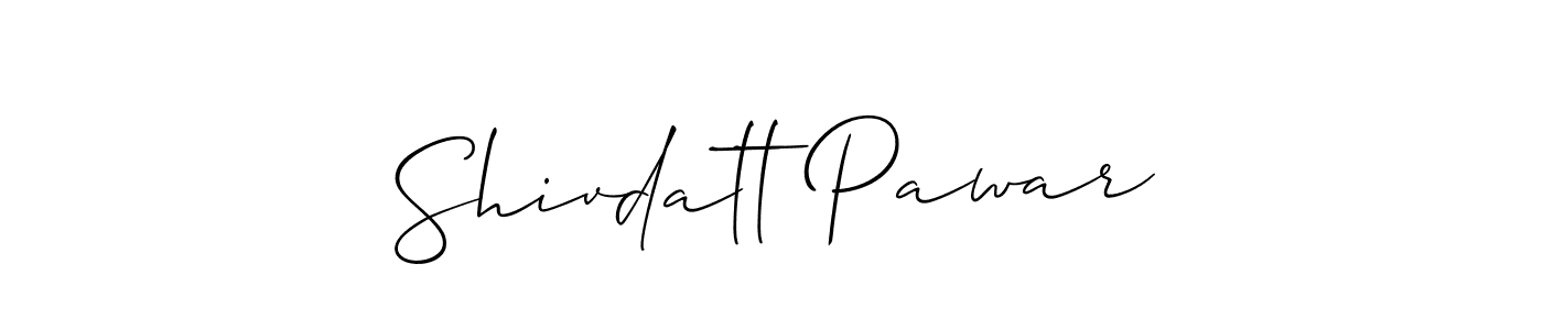 if you are searching for the best signature style for your name Shivdatt Pawar. so please give up your signature search. here we have designed multiple signature styles  using Allison_Script. Shivdatt Pawar signature style 2 images and pictures png