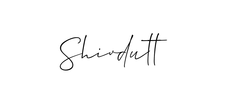 Shivdutt stylish signature style. Best Handwritten Sign (Allison_Script) for my name. Handwritten Signature Collection Ideas for my name Shivdutt. Shivdutt signature style 2 images and pictures png