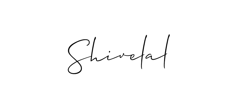 How to make Shivelal signature? Allison_Script is a professional autograph style. Create handwritten signature for Shivelal name. Shivelal signature style 2 images and pictures png