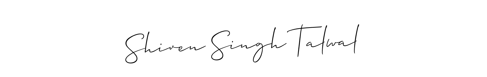 See photos of Shiven Singh Talwal official signature by Spectra . Check more albums & portfolios. Read reviews & check more about Allison_Script font. Shiven Singh Talwal signature style 2 images and pictures png