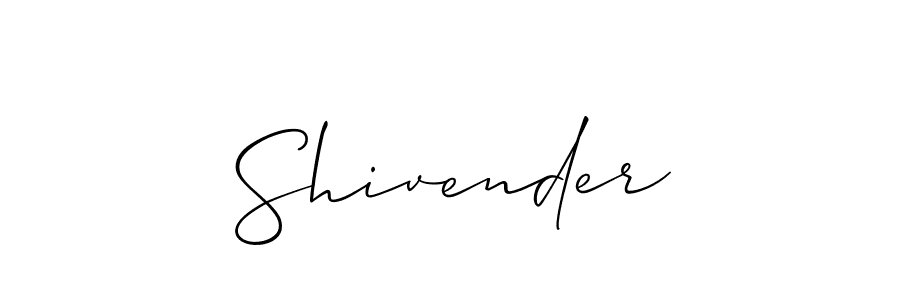 Shivender stylish signature style. Best Handwritten Sign (Allison_Script) for my name. Handwritten Signature Collection Ideas for my name Shivender. Shivender signature style 2 images and pictures png