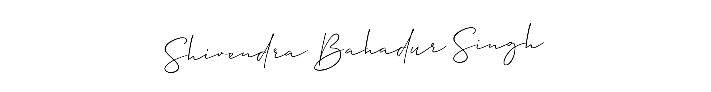 How to make Shivendra Bahadur Singh signature? Allison_Script is a professional autograph style. Create handwritten signature for Shivendra Bahadur Singh name. Shivendra Bahadur Singh signature style 2 images and pictures png