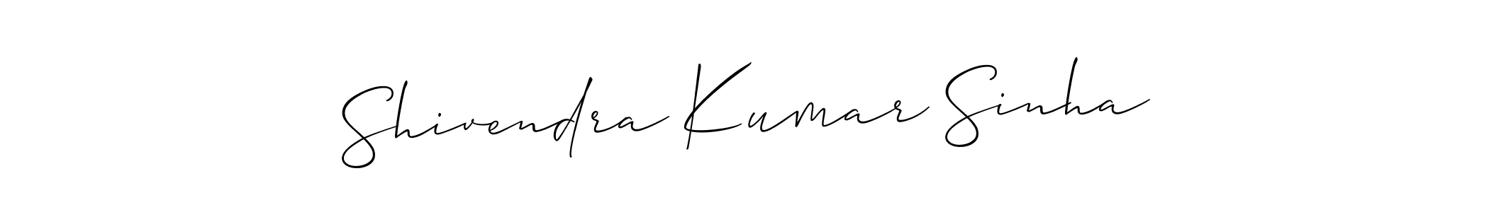 Create a beautiful signature design for name Shivendra Kumar Sinha. With this signature (Allison_Script) fonts, you can make a handwritten signature for free. Shivendra Kumar Sinha signature style 2 images and pictures png