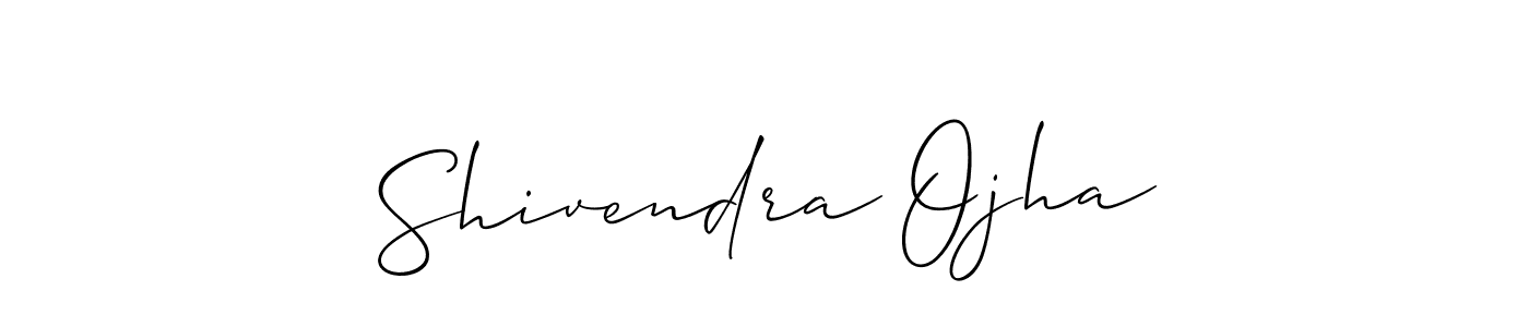 Design your own signature with our free online signature maker. With this signature software, you can create a handwritten (Allison_Script) signature for name Shivendra Ojha. Shivendra Ojha signature style 2 images and pictures png