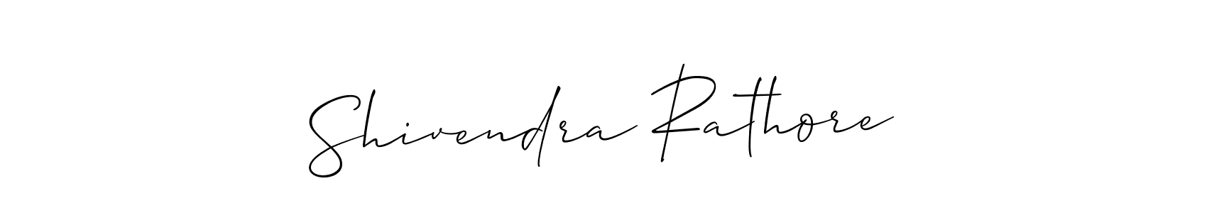 Design your own signature with our free online signature maker. With this signature software, you can create a handwritten (Allison_Script) signature for name Shivendra Rathore. Shivendra Rathore signature style 2 images and pictures png