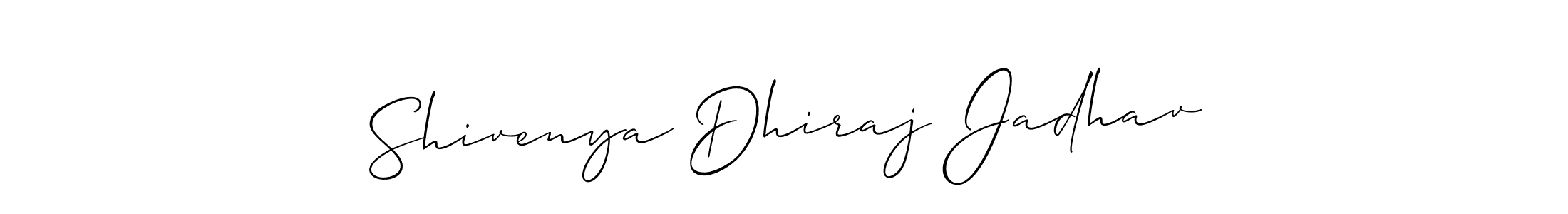 You can use this online signature creator to create a handwritten signature for the name Shivenya Dhiraj Jadhav. This is the best online autograph maker. Shivenya Dhiraj Jadhav signature style 2 images and pictures png