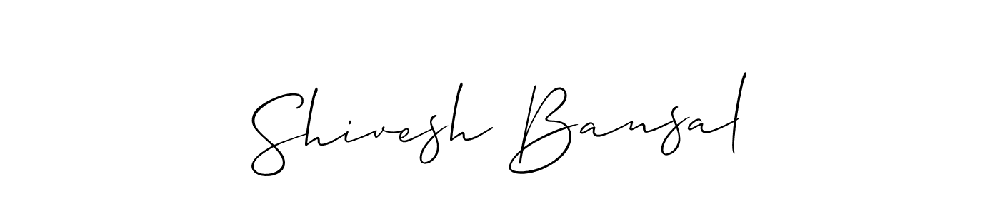 if you are searching for the best signature style for your name Shivesh Bansal. so please give up your signature search. here we have designed multiple signature styles  using Allison_Script. Shivesh Bansal signature style 2 images and pictures png