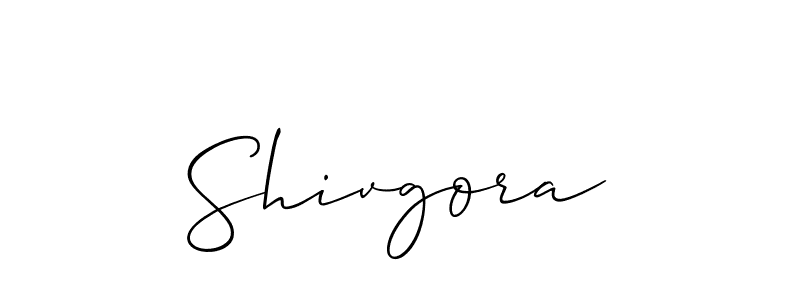 It looks lik you need a new signature style for name Shivgora. Design unique handwritten (Allison_Script) signature with our free signature maker in just a few clicks. Shivgora signature style 2 images and pictures png