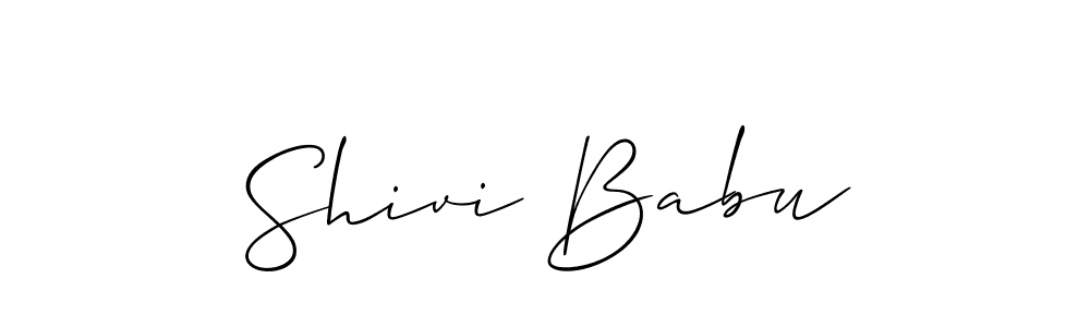 How to Draw Shivi Babu signature style? Allison_Script is a latest design signature styles for name Shivi Babu. Shivi Babu signature style 2 images and pictures png