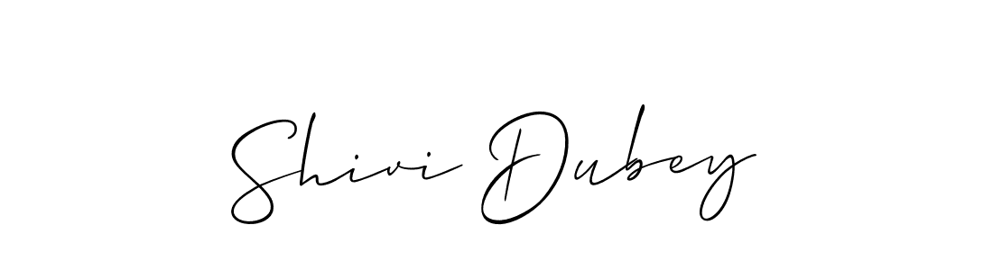You should practise on your own different ways (Allison_Script) to write your name (Shivi Dubey) in signature. don't let someone else do it for you. Shivi Dubey signature style 2 images and pictures png
