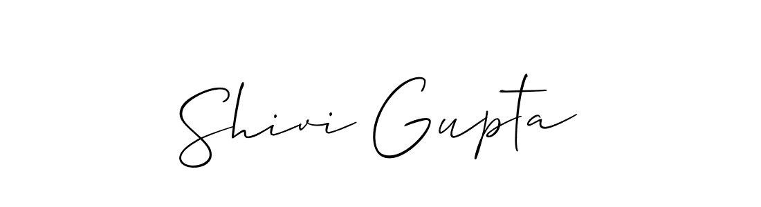 Allison_Script is a professional signature style that is perfect for those who want to add a touch of class to their signature. It is also a great choice for those who want to make their signature more unique. Get Shivi Gupta name to fancy signature for free. Shivi Gupta signature style 2 images and pictures png