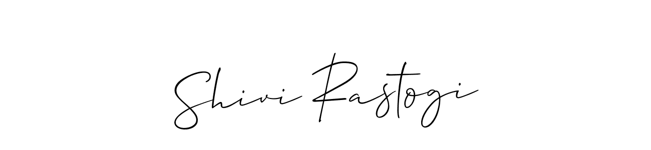 Also You can easily find your signature by using the search form. We will create Shivi Rastogi name handwritten signature images for you free of cost using Allison_Script sign style. Shivi Rastogi signature style 2 images and pictures png