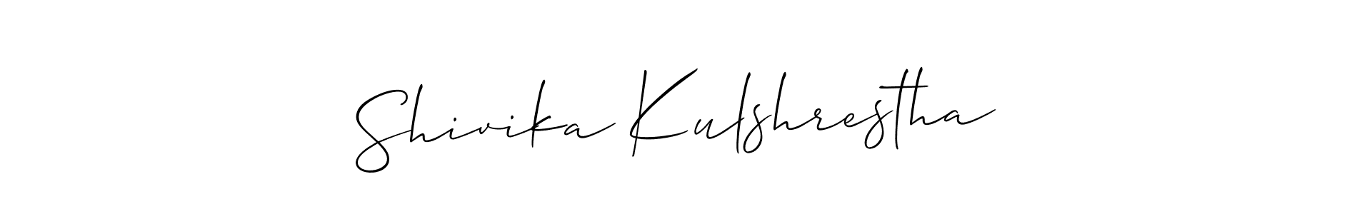 Similarly Allison_Script is the best handwritten signature design. Signature creator online .You can use it as an online autograph creator for name Shivika Kulshrestha. Shivika Kulshrestha signature style 2 images and pictures png