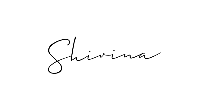 Make a beautiful signature design for name Shivina. With this signature (Allison_Script) style, you can create a handwritten signature for free. Shivina signature style 2 images and pictures png