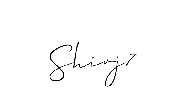 Shivj7 stylish signature style. Best Handwritten Sign (Allison_Script) for my name. Handwritten Signature Collection Ideas for my name Shivj7. Shivj7 signature style 2 images and pictures png