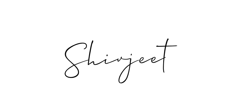 How to make Shivjeet signature? Allison_Script is a professional autograph style. Create handwritten signature for Shivjeet name. Shivjeet signature style 2 images and pictures png