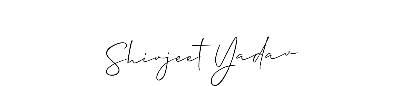 This is the best signature style for the Shivjeet Yadav name. Also you like these signature font (Allison_Script). Mix name signature. Shivjeet Yadav signature style 2 images and pictures png
