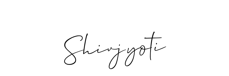 How to make Shivjyoti signature? Allison_Script is a professional autograph style. Create handwritten signature for Shivjyoti name. Shivjyoti signature style 2 images and pictures png