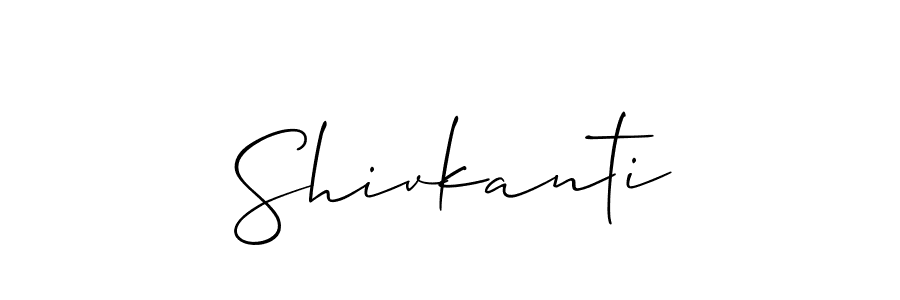 Create a beautiful signature design for name Shivkanti. With this signature (Allison_Script) fonts, you can make a handwritten signature for free. Shivkanti signature style 2 images and pictures png