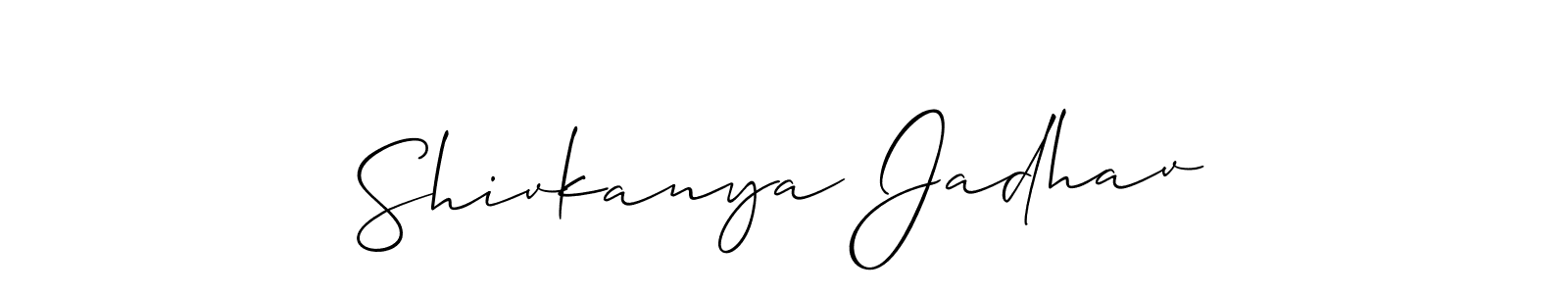 Here are the top 10 professional signature styles for the name Shivkanya Jadhav. These are the best autograph styles you can use for your name. Shivkanya Jadhav signature style 2 images and pictures png