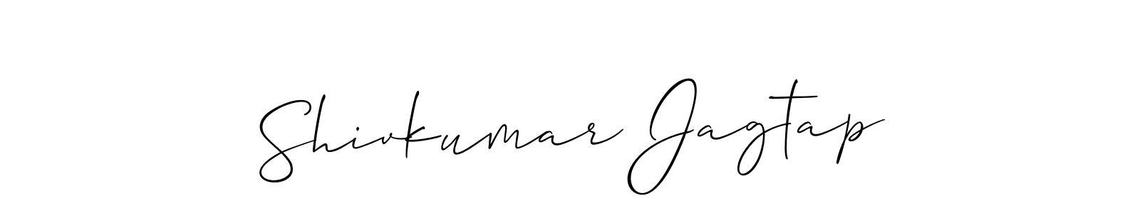 Also You can easily find your signature by using the search form. We will create Shivkumar Jagtap name handwritten signature images for you free of cost using Allison_Script sign style. Shivkumar Jagtap signature style 2 images and pictures png