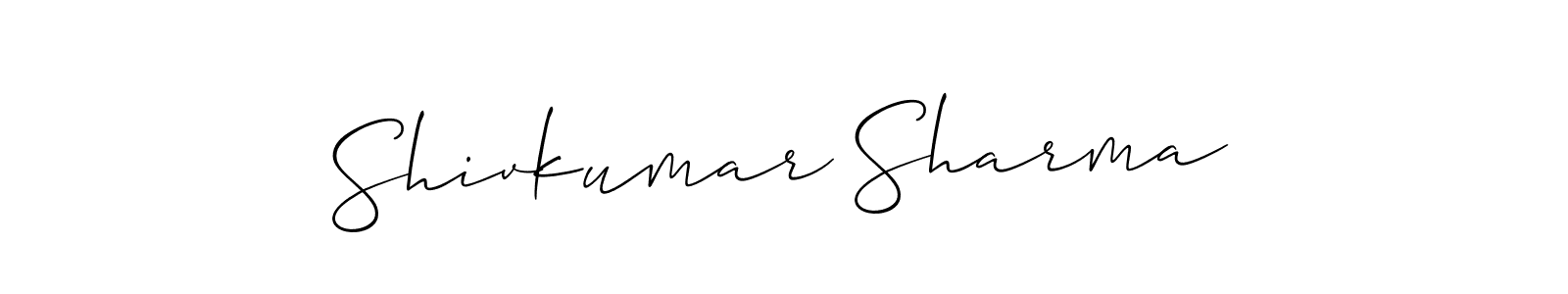 Similarly Allison_Script is the best handwritten signature design. Signature creator online .You can use it as an online autograph creator for name Shivkumar Sharma. Shivkumar Sharma signature style 2 images and pictures png