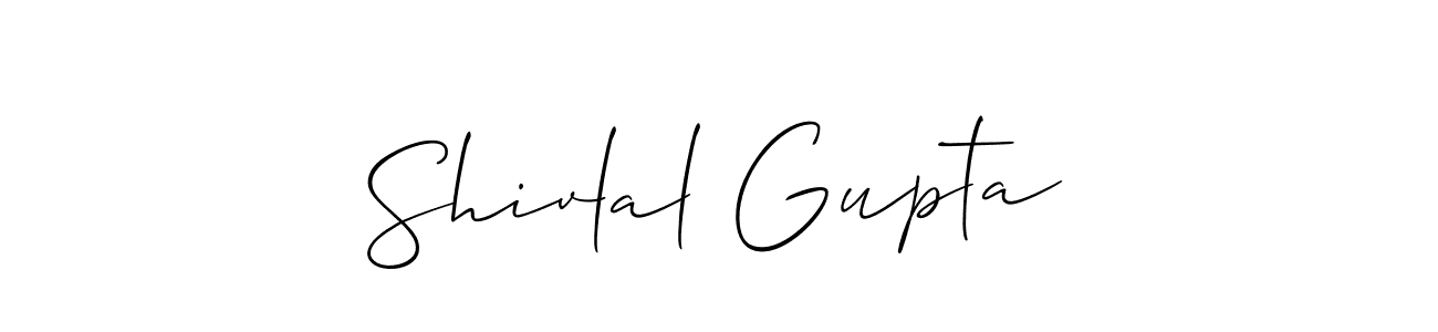 Also we have Shivlal Gupta name is the best signature style. Create professional handwritten signature collection using Allison_Script autograph style. Shivlal Gupta signature style 2 images and pictures png