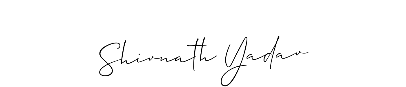 Shivnath Yadav stylish signature style. Best Handwritten Sign (Allison_Script) for my name. Handwritten Signature Collection Ideas for my name Shivnath Yadav. Shivnath Yadav signature style 2 images and pictures png