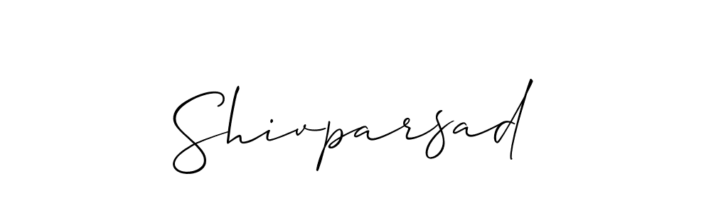 Design your own signature with our free online signature maker. With this signature software, you can create a handwritten (Allison_Script) signature for name Shivparsad. Shivparsad signature style 2 images and pictures png