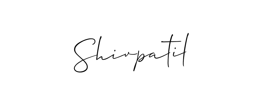 Design your own signature with our free online signature maker. With this signature software, you can create a handwritten (Allison_Script) signature for name Shivpatil. Shivpatil signature style 2 images and pictures png