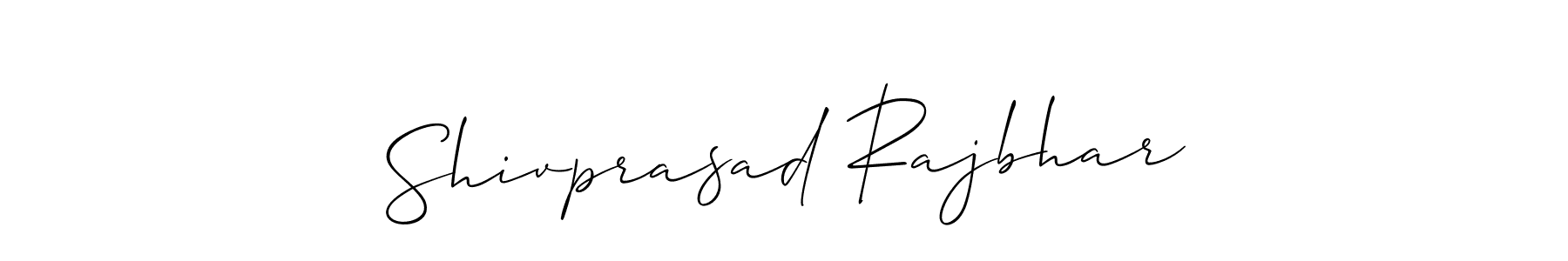Use a signature maker to create a handwritten signature online. With this signature software, you can design (Allison_Script) your own signature for name Shivprasad Rajbhar. Shivprasad Rajbhar signature style 2 images and pictures png