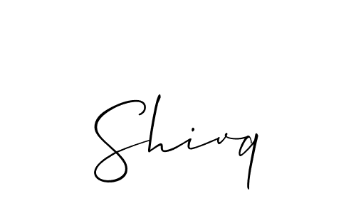 if you are searching for the best signature style for your name Shivq. so please give up your signature search. here we have designed multiple signature styles  using Allison_Script. Shivq signature style 2 images and pictures png