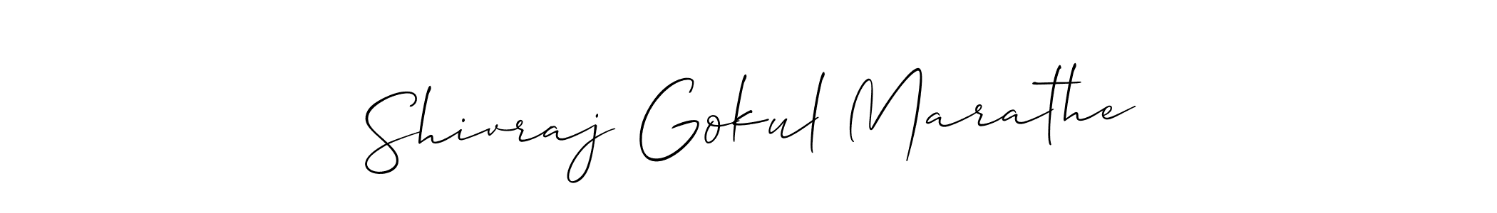 It looks lik you need a new signature style for name Shivraj Gokul Marathe. Design unique handwritten (Allison_Script) signature with our free signature maker in just a few clicks. Shivraj Gokul Marathe signature style 2 images and pictures png