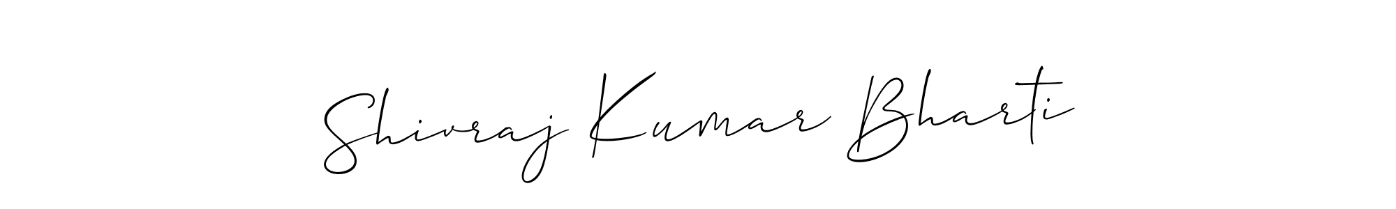 Make a short Shivraj Kumar Bharti signature style. Manage your documents anywhere anytime using Allison_Script. Create and add eSignatures, submit forms, share and send files easily. Shivraj Kumar Bharti signature style 2 images and pictures png