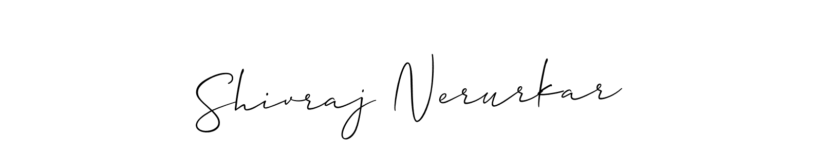 This is the best signature style for the Shivraj Nerurkar name. Also you like these signature font (Allison_Script). Mix name signature. Shivraj Nerurkar signature style 2 images and pictures png