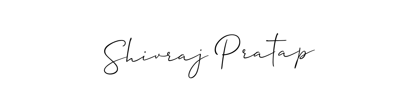 How to make Shivraj Pratap name signature. Use Allison_Script style for creating short signs online. This is the latest handwritten sign. Shivraj Pratap signature style 2 images and pictures png