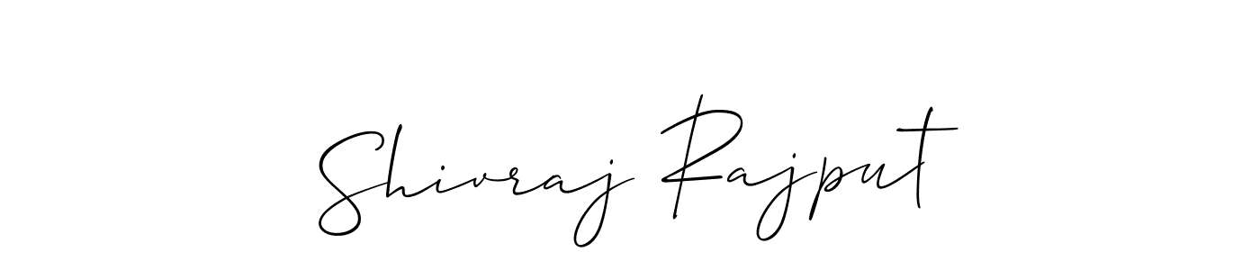 How to make Shivraj Rajput name signature. Use Allison_Script style for creating short signs online. This is the latest handwritten sign. Shivraj Rajput signature style 2 images and pictures png