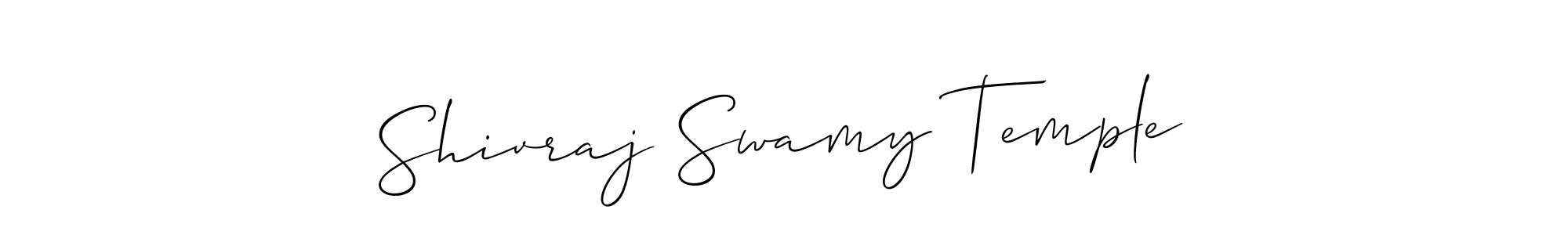 You should practise on your own different ways (Allison_Script) to write your name (Shivraj Swamy Temple) in signature. don't let someone else do it for you. Shivraj Swamy Temple signature style 2 images and pictures png