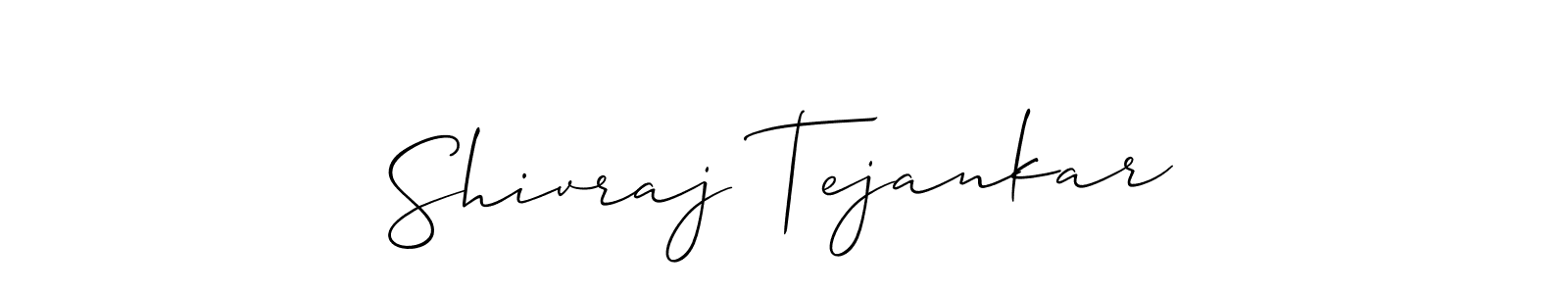 Make a beautiful signature design for name Shivraj Tejankar. With this signature (Allison_Script) style, you can create a handwritten signature for free. Shivraj Tejankar signature style 2 images and pictures png