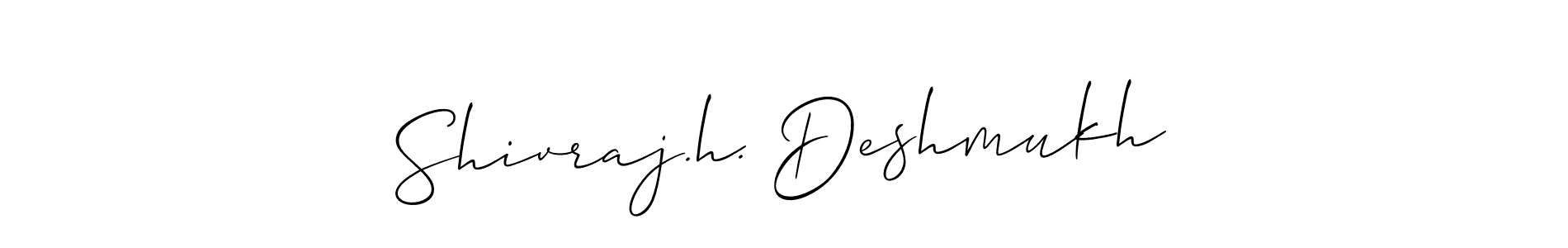 Best and Professional Signature Style for Shivraj.h. Deshmukh. Allison_Script Best Signature Style Collection. Shivraj.h. Deshmukh signature style 2 images and pictures png