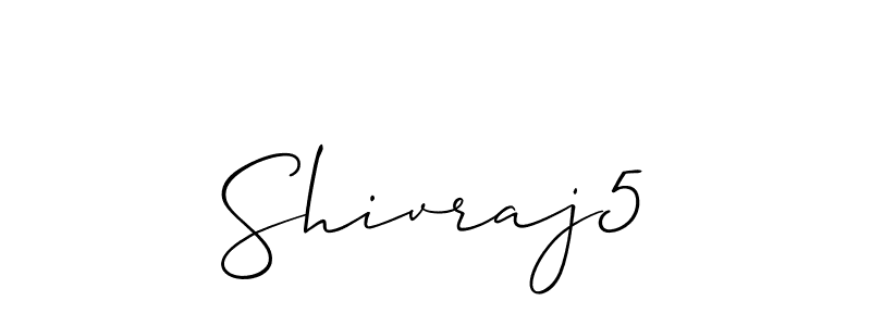 Also we have Shivraj5 name is the best signature style. Create professional handwritten signature collection using Allison_Script autograph style. Shivraj5 signature style 2 images and pictures png